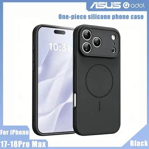 ASUS Magnetic Phone Case Silicone Phone Case Neutral Simple Style Celebrity Edition Phone Case for iPhone 17 Pro Max 18 Pro