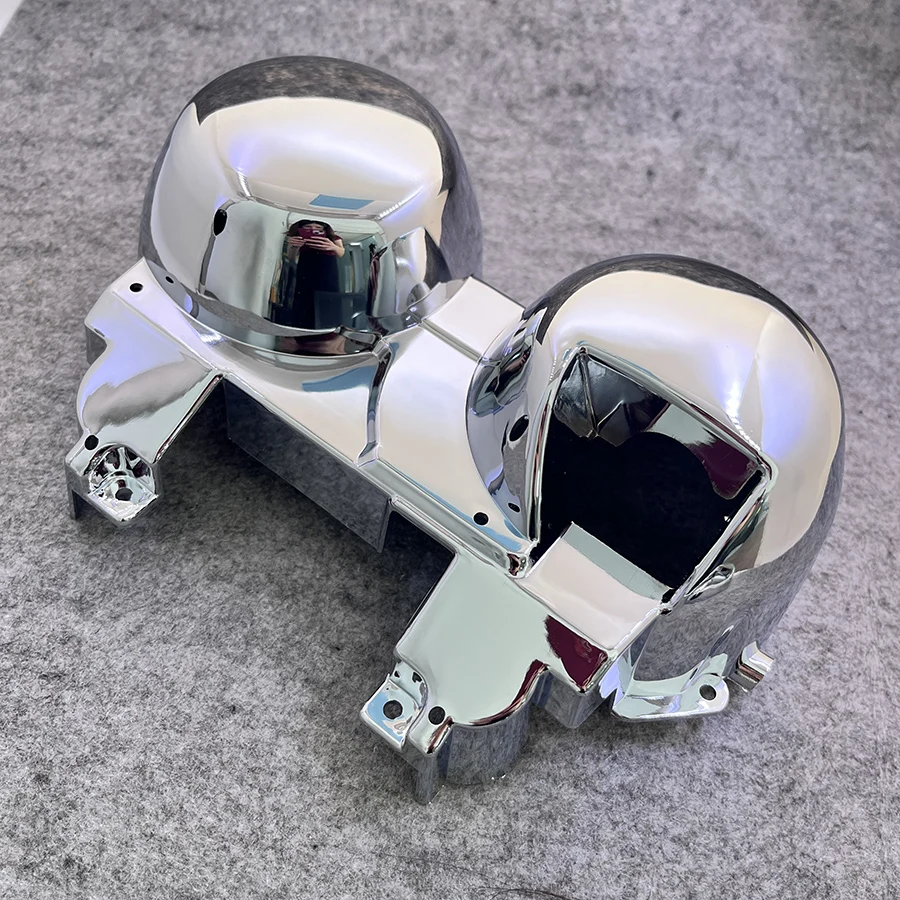 1 Set Motorcycle Bottom Instrument Case Shell ABS Chrome Motorbike Upper Speedometer Gauge Cover For Honda CB400 CB750 92-94