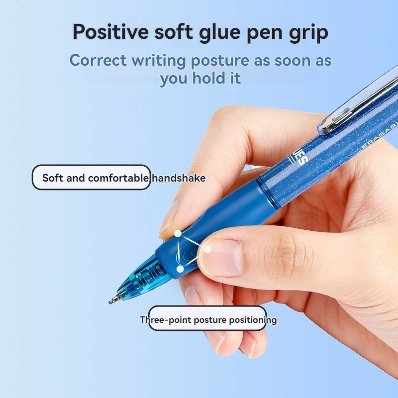 7PC Color Erasable Pen Push-action Smooth Erasable Gel Pen Student Planner Drawing Marker Pen Set