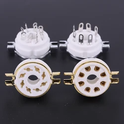 1PC 8Pin Tube Socket Ceramic Valve Base Chassis Mount For KT88 EL34 6L6 6V6 5AR4 6550 6CA7 KT66 6SL7 6SN7 Tube Audio HIFI DIY