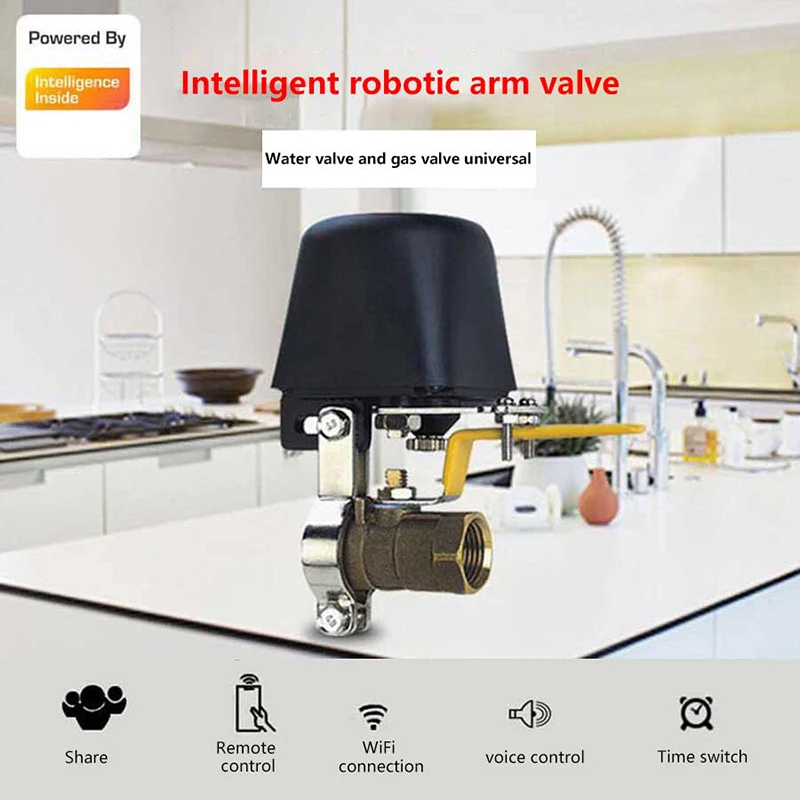 EU US Plug WiFi Automatic Gas Water Heater Valve Controller Smart Home Remote Control Manipulator Work With Smart Life