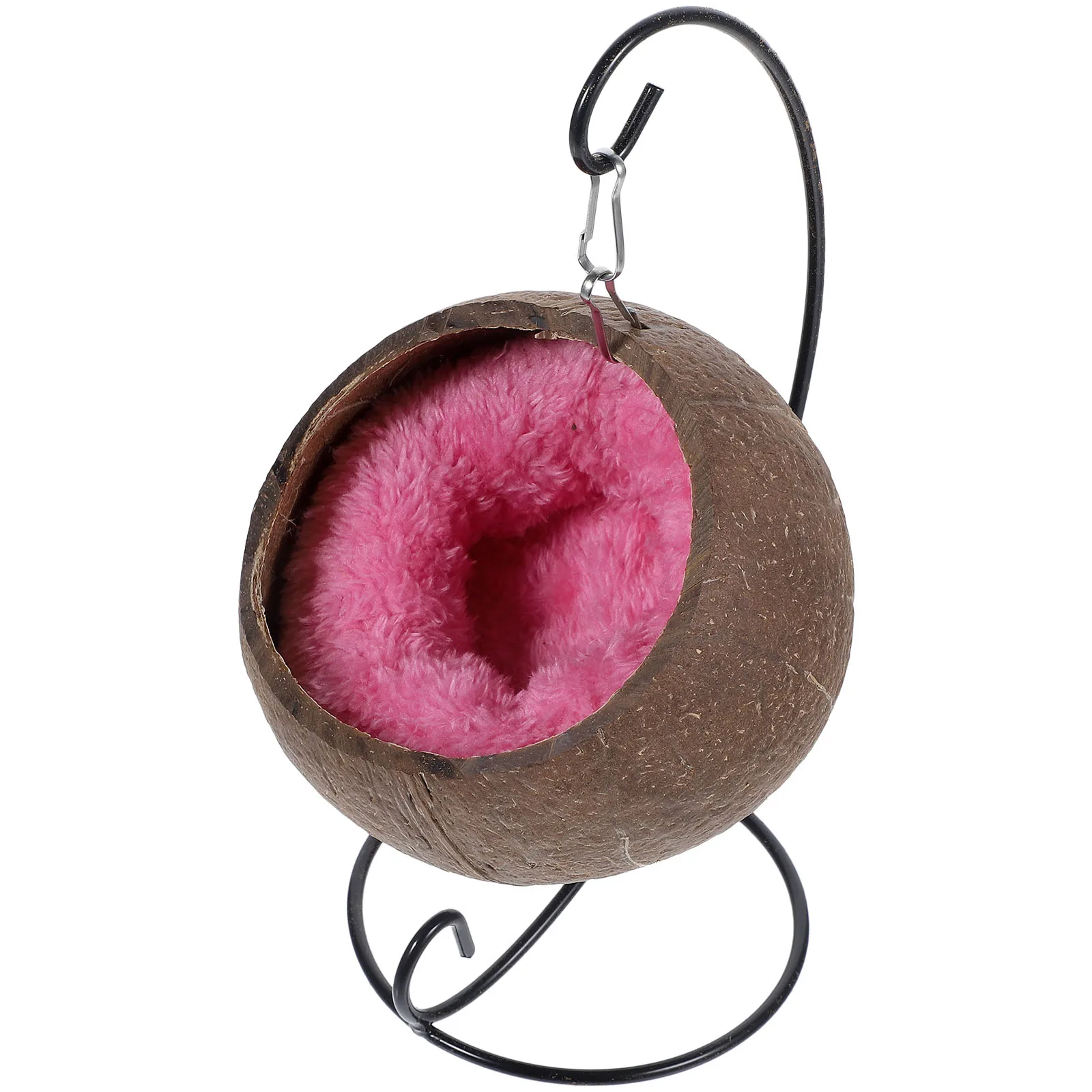 

Hanging Cotton Nest Hammock Coconut Shell Bed for Guinea Pigs Small Pets Warm Nest Swing Pet Supplies