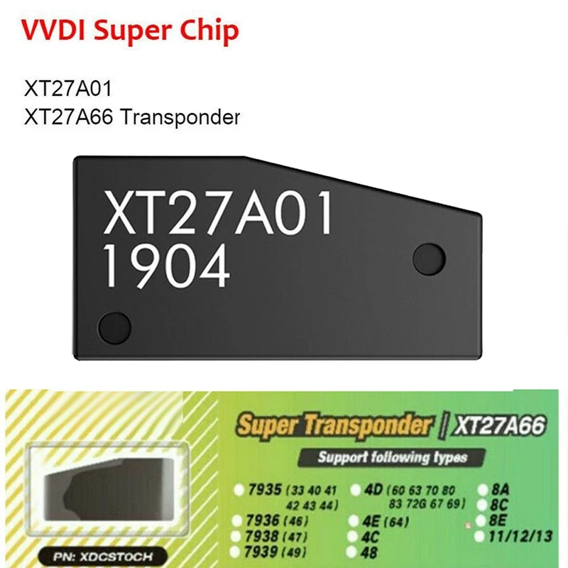 4Pcs VVDI Super Chip XT27A01 XT27A66 Transponder For ID46/40/43/4D/8C/8A/T3/47 For VVDI2 VVDI Mini Key Tool