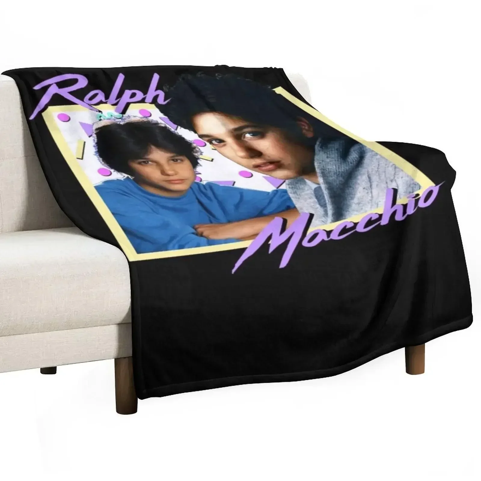 

80s Ralph Macchio Throw Blanket Soft Comfort Blanket for Reading Watching TV