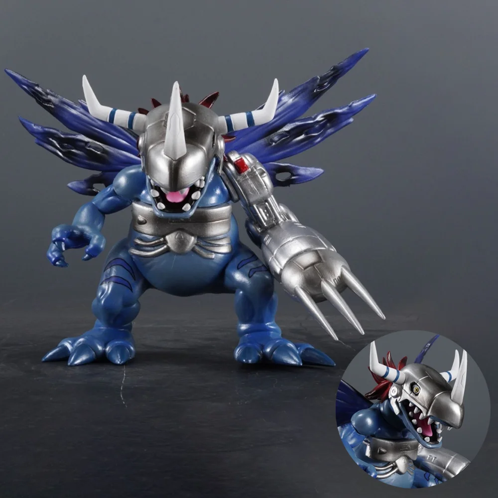 New Digimon Adventure Anime Figure Metal Greymon Figurine Action Figure Room Decoration Collection Kid Customized Birthday Gift