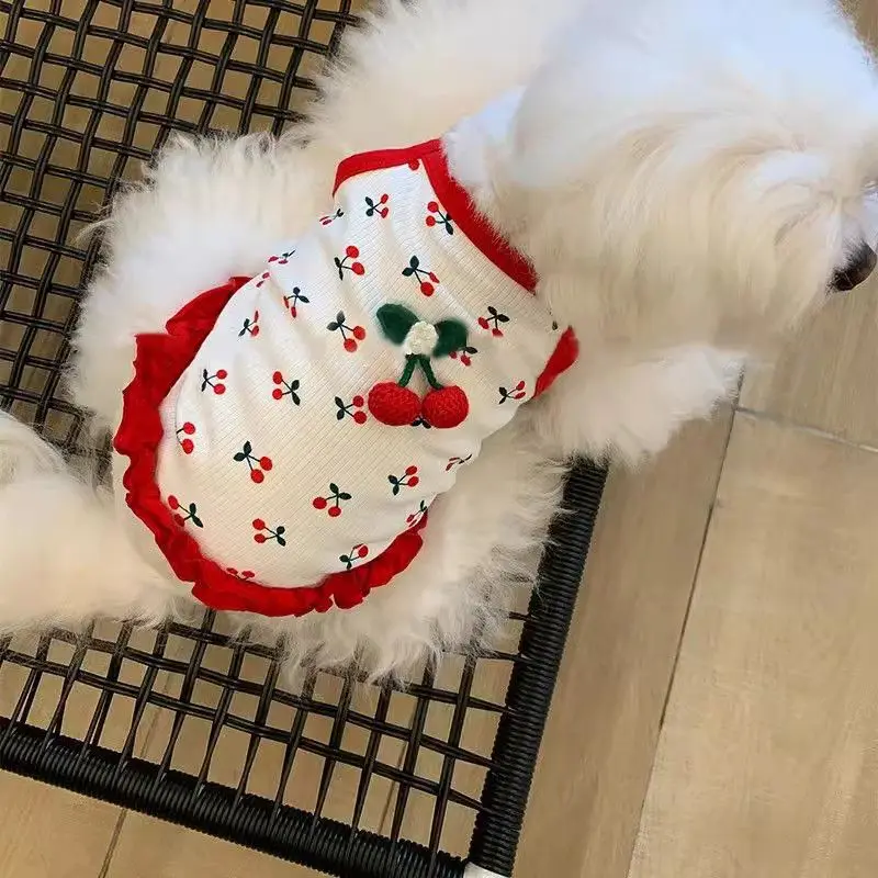 

Pet Supplies Cute Little Dog Summer Strap Soft Fashion Dog Vest Breathable Pet Clothes Small Animal