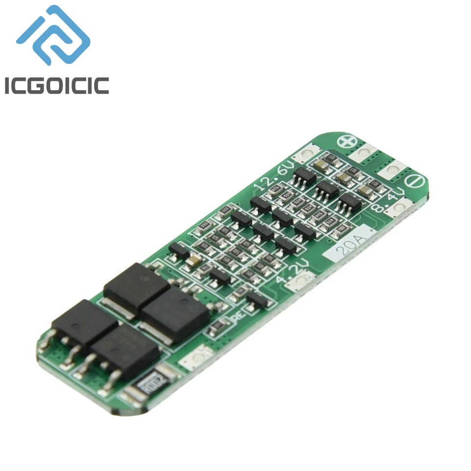 Carte de protection du chargeur de batterie au lithium 18650, technologie de protection de charge cellulaire, 3S, 20A, Eddie ion, PCB, BMS, 11.1V,