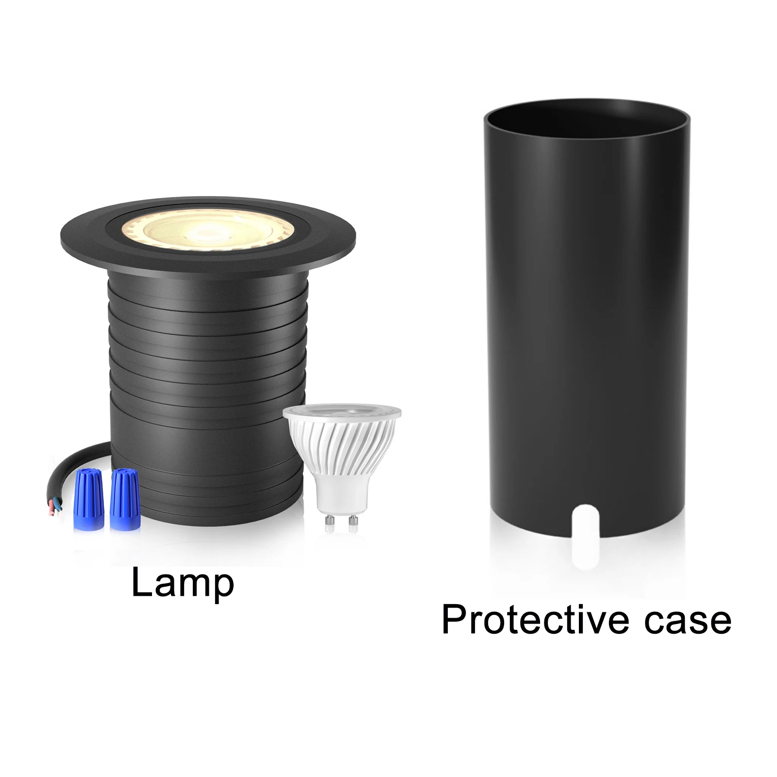 QACA LED Inground Light Low Voltage Outdoor Garden Spotlighting for Landscpae Tree Wall Fence, 5W 400Lumens Low Voltage DC12V