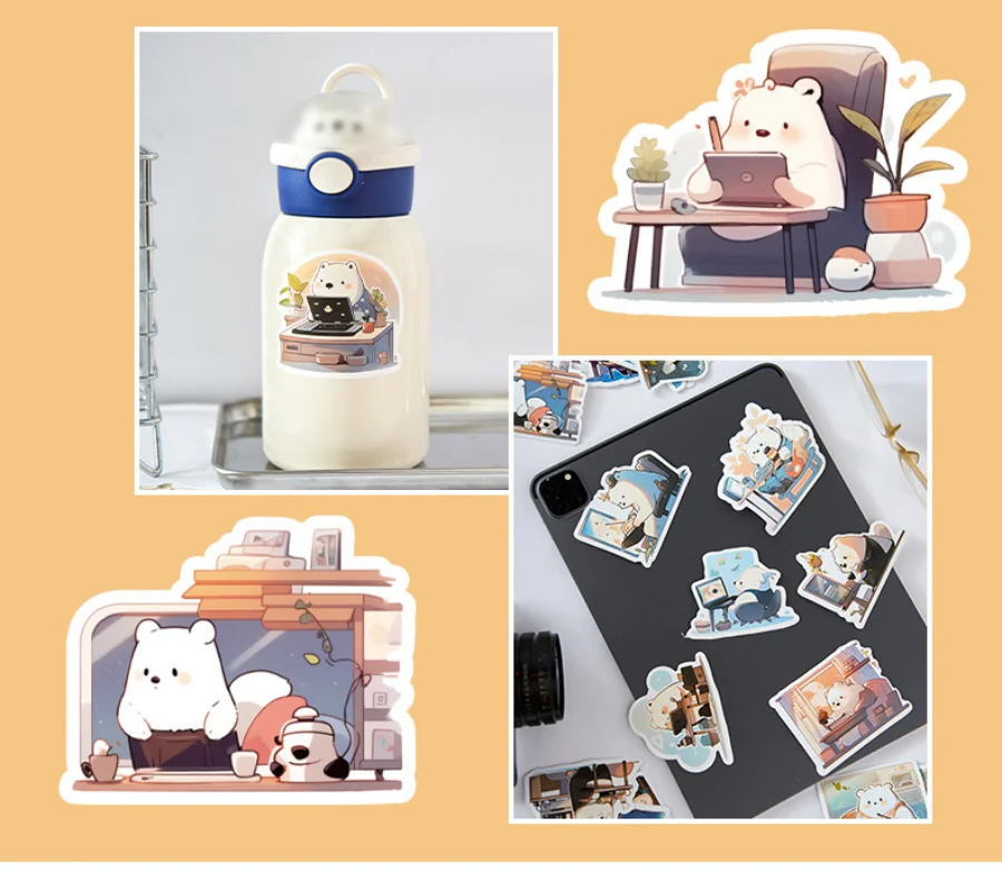 200 Sheets Cute Cartoon Animal DIY Sticker Handbook Photo Frame Scrapbook Glass Bottle Stationery Sticker For Children Gift