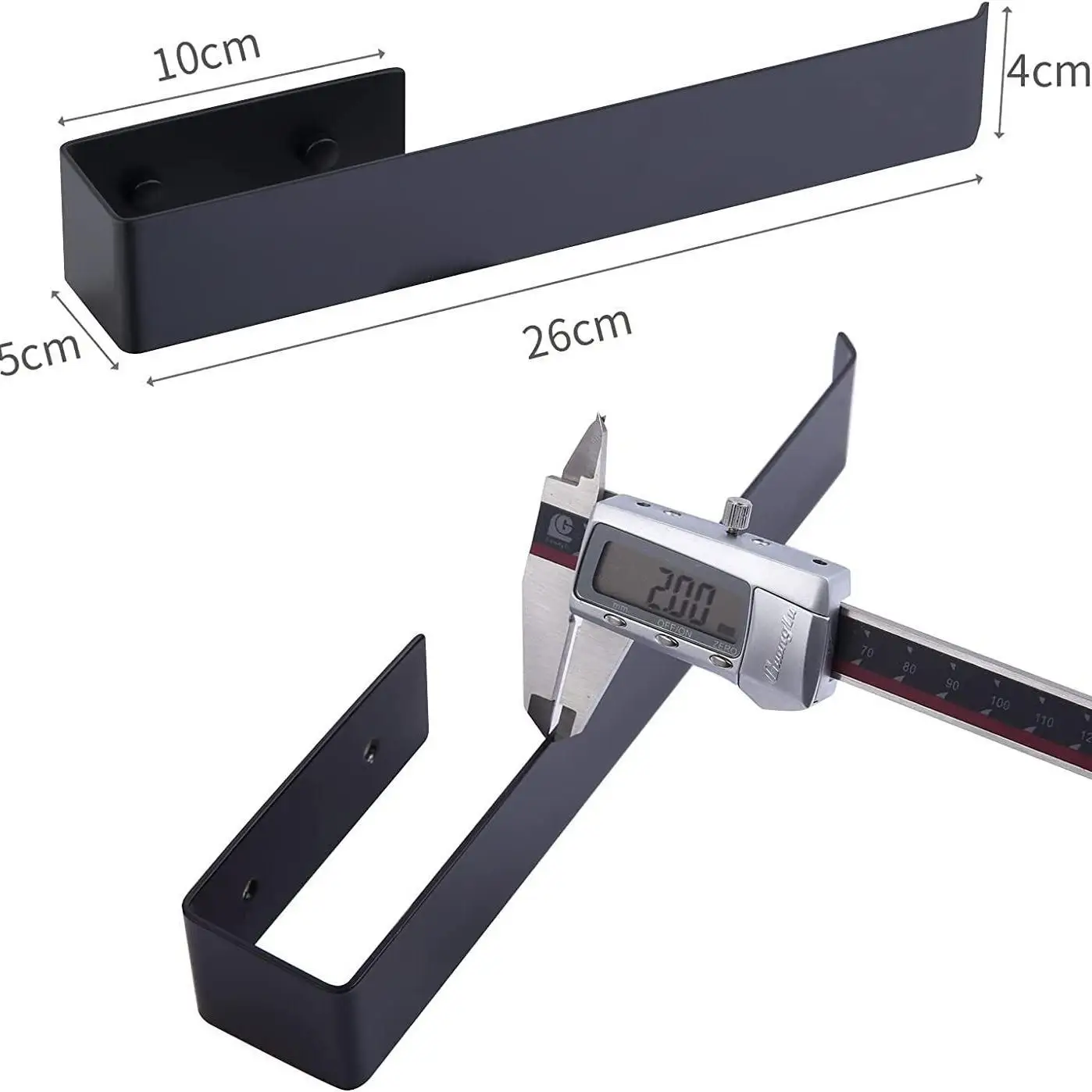 Stanzfreier weißer Handtuchhalter, einpoliger Badezimmer-Anhänger, Toilettenhandtuchhalter, Silber, Schwarz, Gold, Dual-Use-Modelle erhältlich