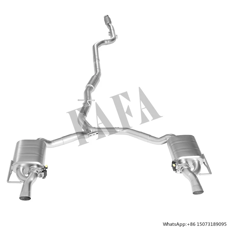 

For E200 W213 2.0T 2018 Exhaust System Middle and Tail Section High Performance Catback Exhaust Pipe Electric Valve Muffler