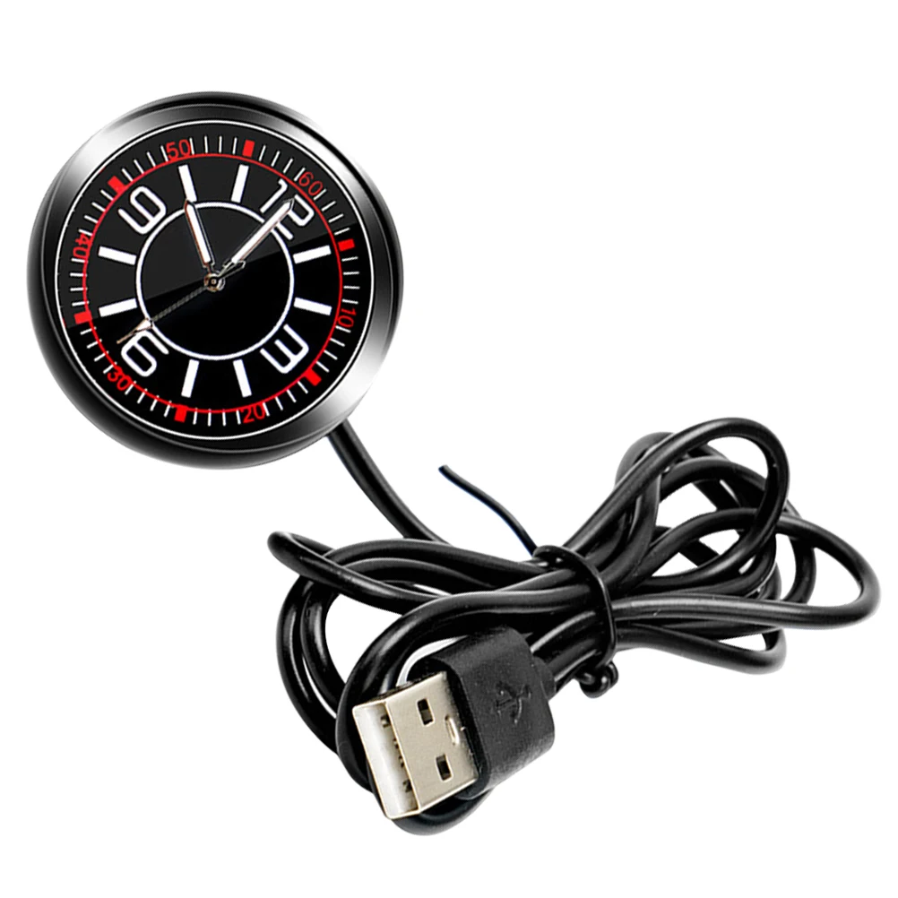 

Car Luminous Electronic Watch Auto Clock Mini Dashboard Decor Night Glow Timekeeping Digital Replacement Accessories