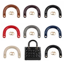 2pcs/lot Bag Handles Replacement for Handbags Women Shoulder Bag Strap Leather Bags Belt Solid Color Clasp Accessories Handle