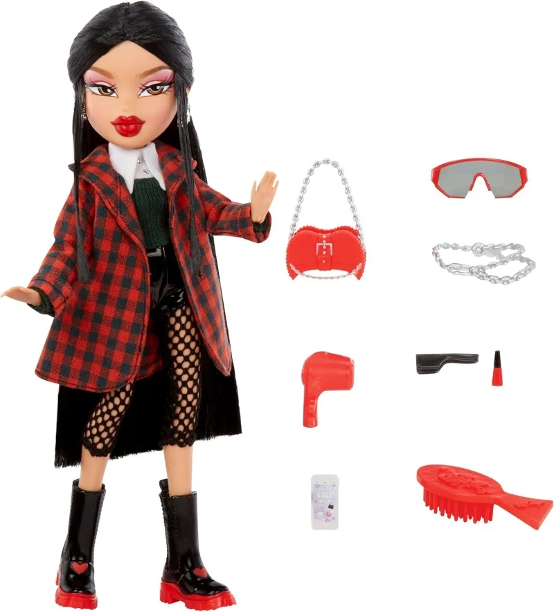 دمية MGA LOL Bratz Alwayz Sasha Cloe Yasmin Jade عصرية مع 10 ملحقات ومجموعة ألعاب ملصق هدايا للفتيات