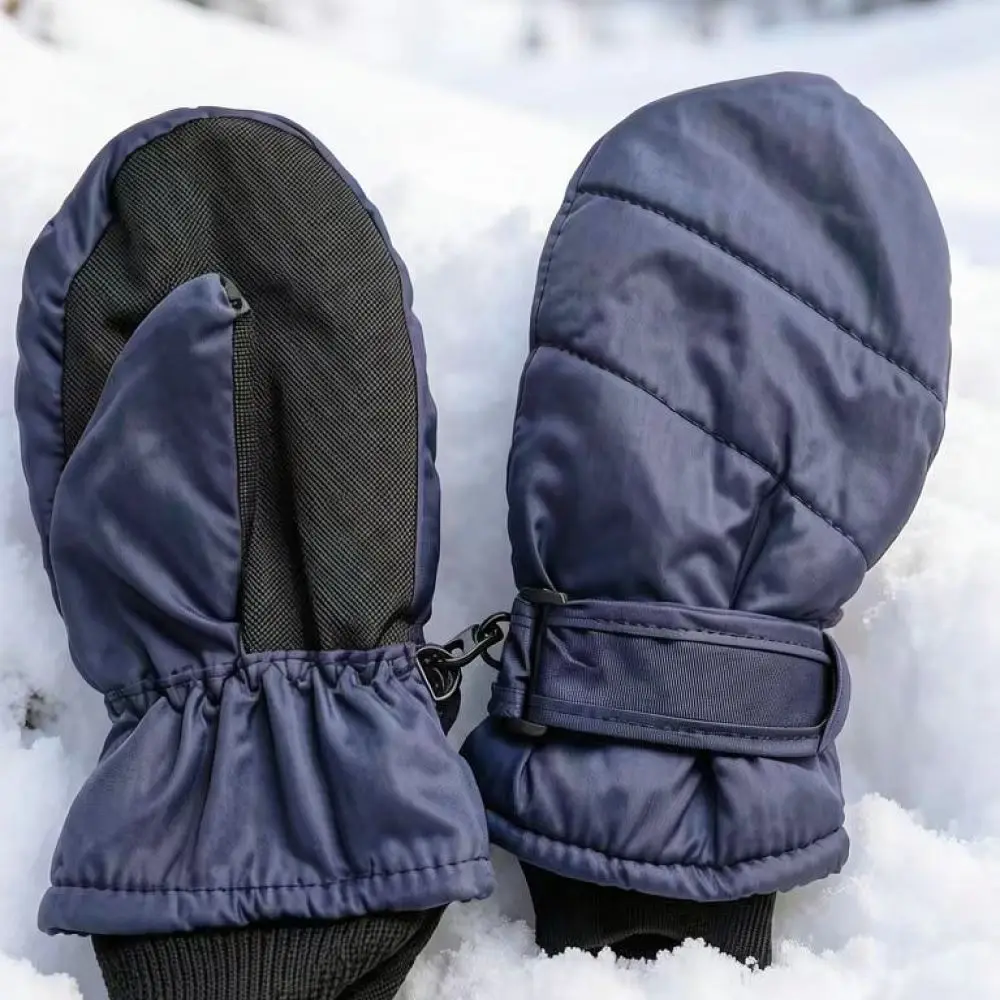 For SKI Boys Girls Winter Thermal Mittens Waterproof Skiing Gloves Children Windproof Outdoor Snow Hand Covers