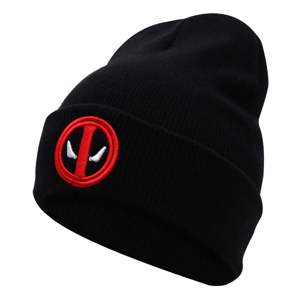 Hot Movie Deadpool Peripheral Series Knitted Hat Autumn Winter Warm Outdoor Sunscreen Dome Breathable Fashion Simple Design