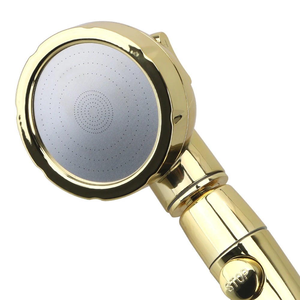 360 Degrees Rotating Handheld Shower Head Adjustable Water Saving Shower Head 3 Spray Setting with ON/OFF Pause Switch image 2