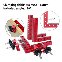 2Pc 90 Degrees L-Shaped Auxiliary Fixture Splicing Board Positioning Panel Fixed Clip Carpenter's Square Ruler Woodworking Tool