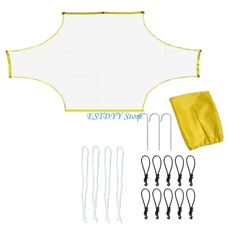 G6DE SOCCER SHECKER Sasaran Net Football Training Net Portable Soccer Net Soccer Target Lembar Peralatan Pelatihan Penilaian