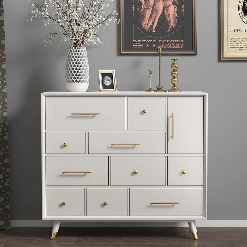 Custom Italian Light Luxury Solid Wood Chest of Drawers Bedroom Storage   Drawer