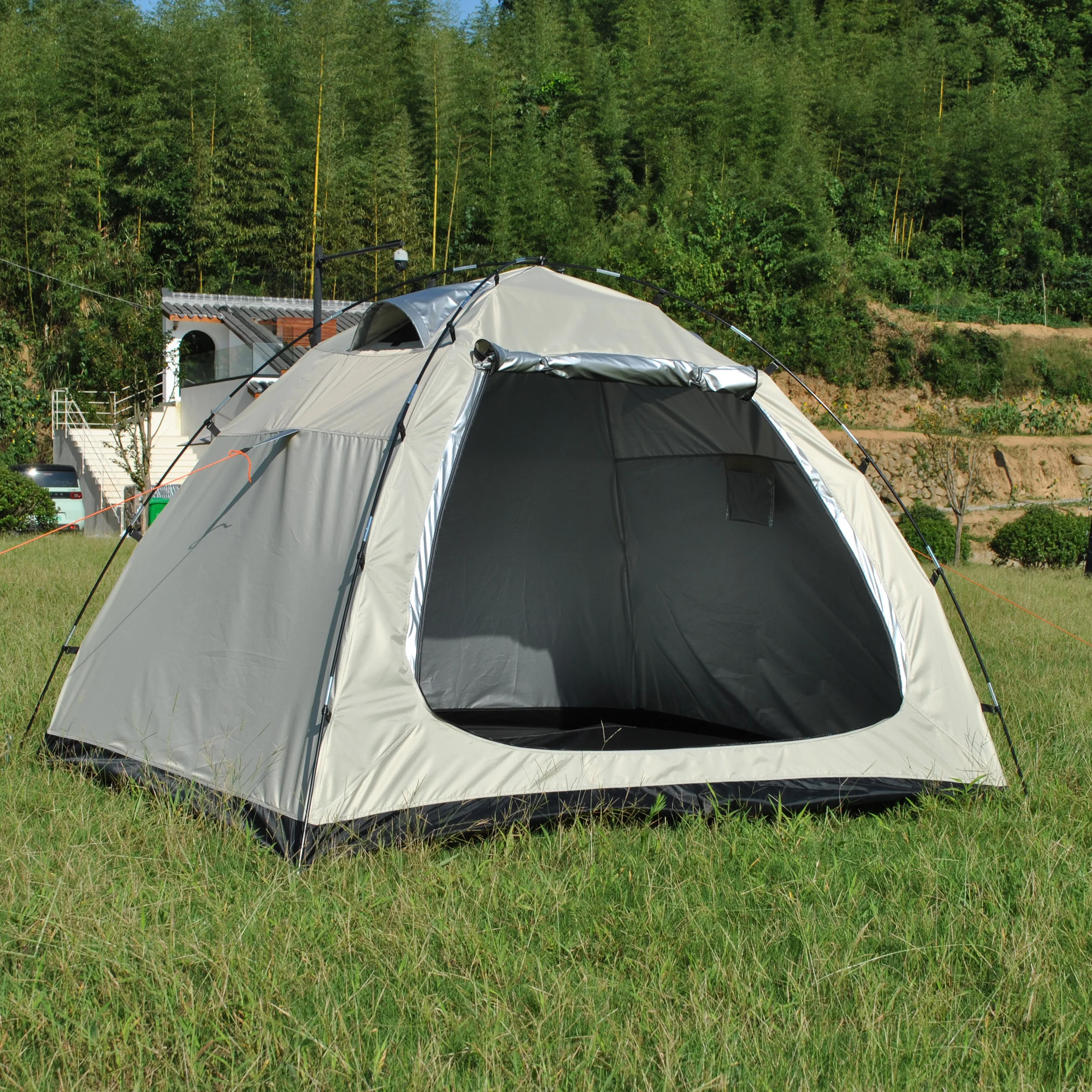 

High Quality Double Layer 4-5 Person Sunscreen Dome Tent, 4 Person Camping Tent,Family Outdoor Camping Tent,Sundome Tent