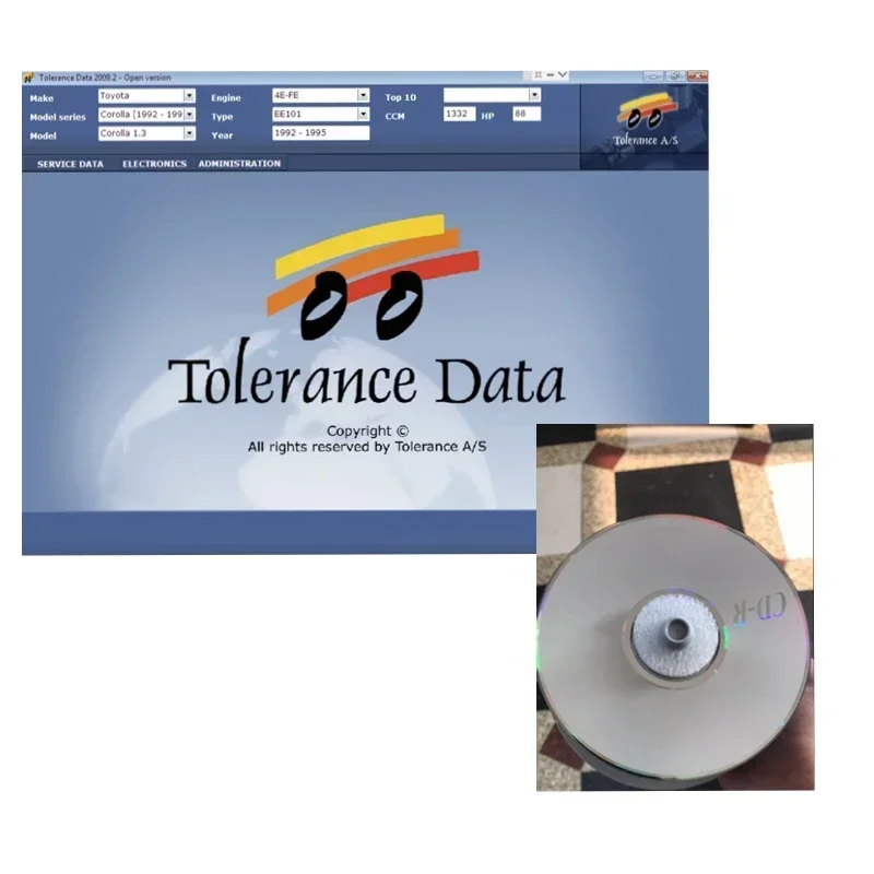 2024 Hot Software Tolerance Data 2009.2 Auto Repair Data with Free Keygen Unlimited Installation send by USB Flash Hard Disk