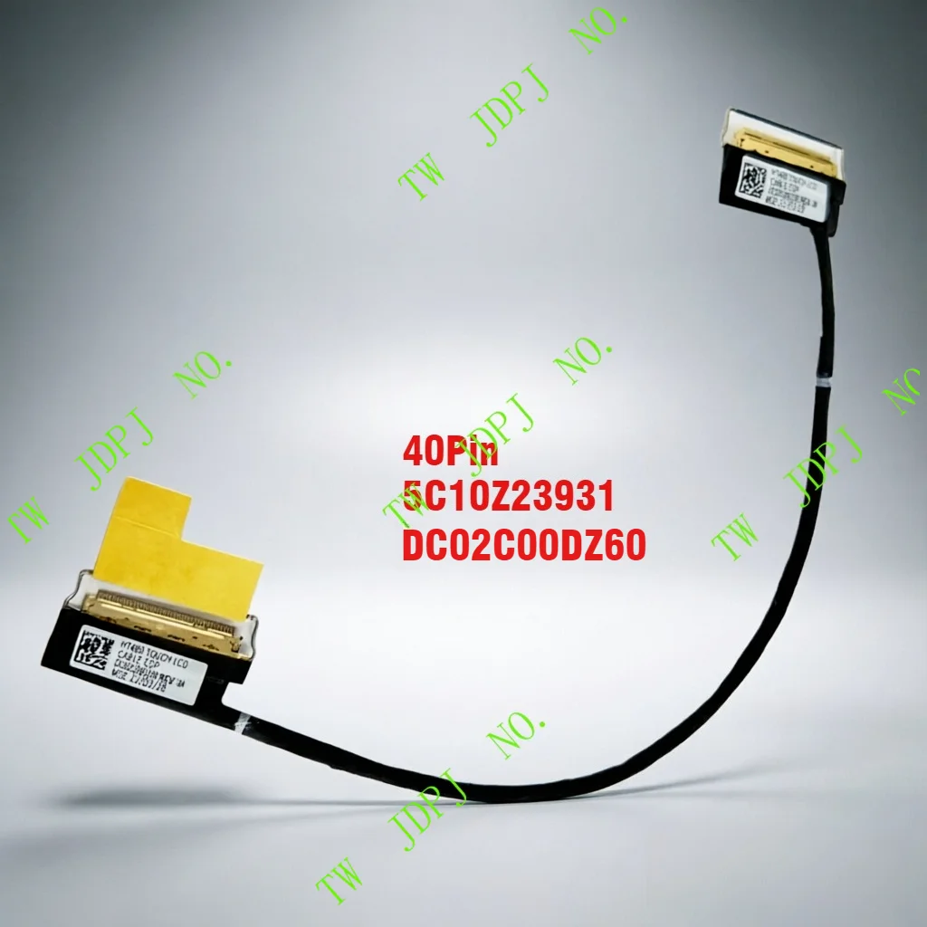 PJSE For Lenovo ThinkPad P14s Gen 2 20VX 20VY LCD EDP Touch Cable 40Pin HT4B0 5C10Z23931 DC02C00DZ60 Replacement Repair Part