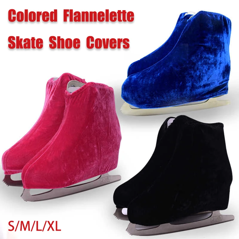 Elastic Skate Cover Roller Skates Guard Flannelette Anti Dirty Ice Skating Figure Skating Shoe Cover Skating Equipment Protector