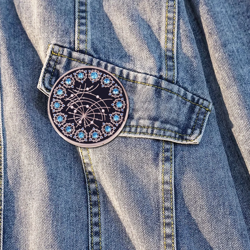 FINAL FANTASY XIV Stargazing Divination Live long prosper Classic Gift video Gamer badge 80s nostalgia Nintendo fans enamel pin