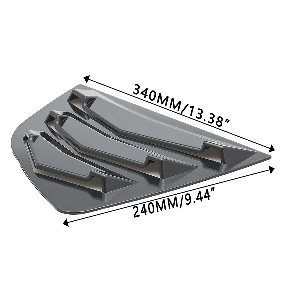 2Pcs Car Side Window Triangle Shutter Rear Sunshade Air Outlet Blinds Spoiler Panel For Honda 14-18 refitting accessories