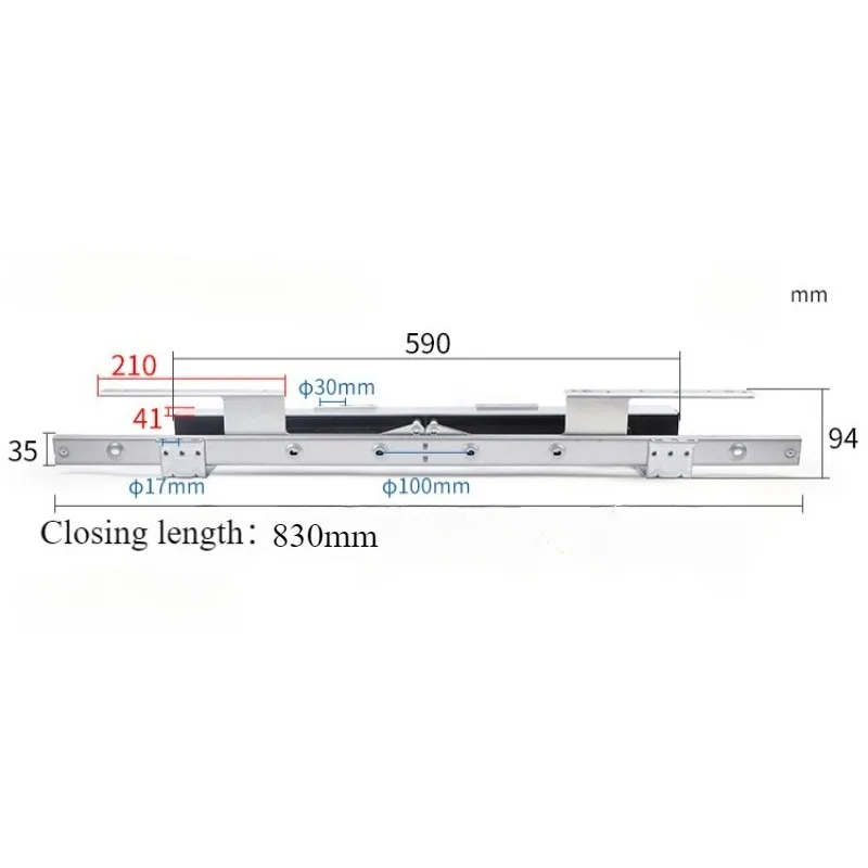 Table Slide Rail Folding Table Pull-out Hardware Accessories Heavy-duty Stretching Multi Functional Telescopic Dining