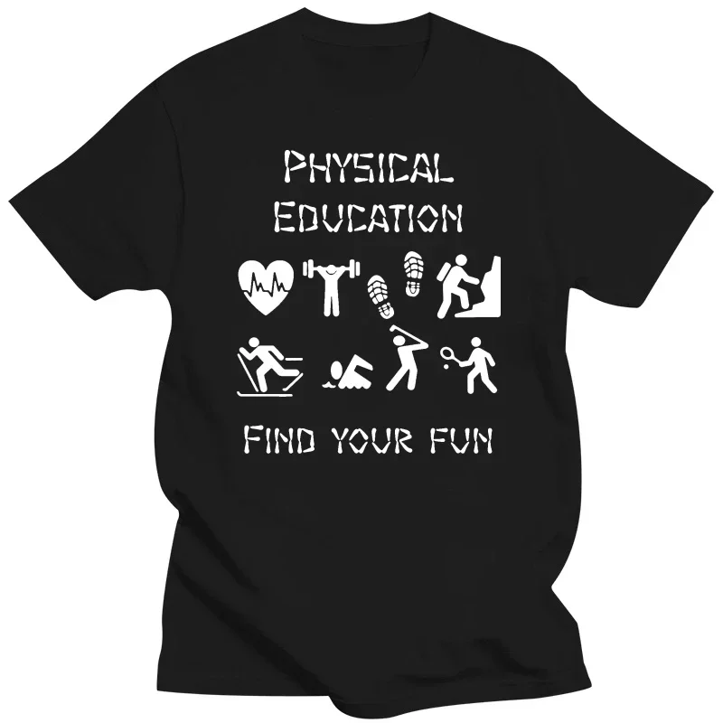 T Shirt Sunlight Camiseta   Awesome Top Quality Physical Education Tshirt O Neck Regular Funny Casual Men's