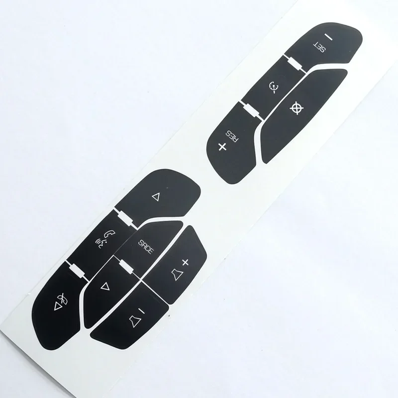 Car Steering Wheel Button Repair Stickers Kit Decals Accessories Car Stickers For Cadillac GMC Yukon Chevrolet Tahoe 2007-2014