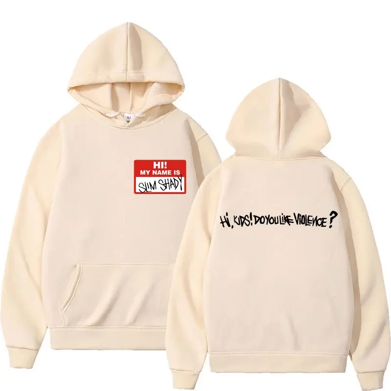 ايمينيم سليم شادي المألوف مطبوعة هوديي ريترو الهيب هوب الشارع ملابس رياضية كاجوال للرجال الخريف والشتاء ملابس رياضية البلوز