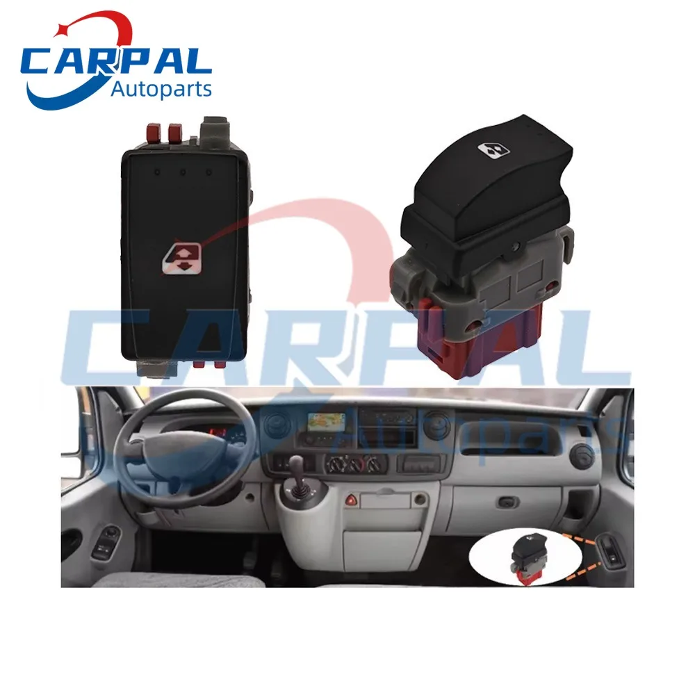 8200502452 8200199518 Single Electric Window Control Switch Button For Renault Master II Bus JD/FD Bj/ED HD UD