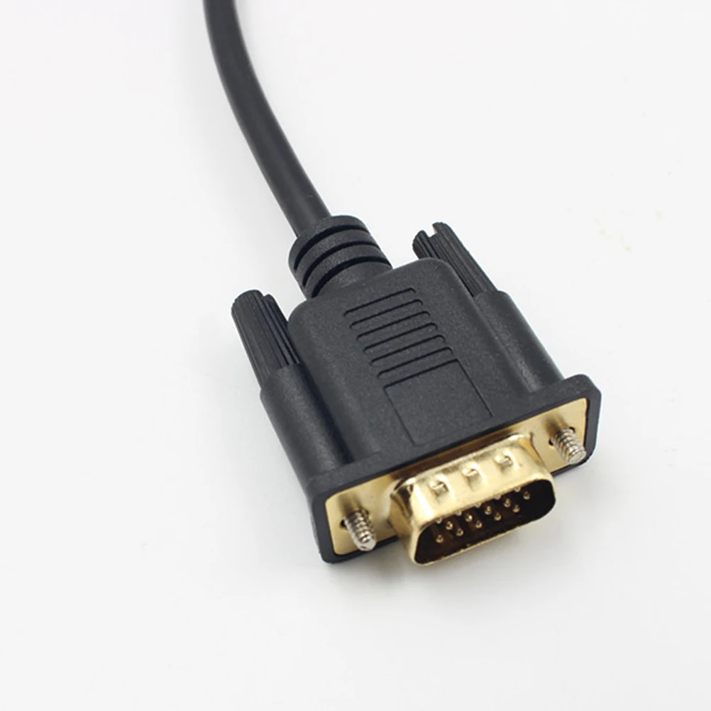 

6ft Mini to Vga Adapter Low Profile Connector Molded Strain Relief Easy Plug Unplug Supports 1080p Resolution Mini to Vga