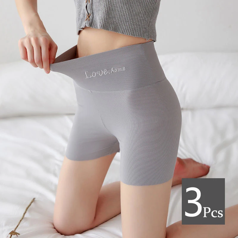 

Summer Women Panties Safety Short Pants High Waist Thin Ice Silk Breathable Seamless Boxers Shorts Under Skirt Women Underwear