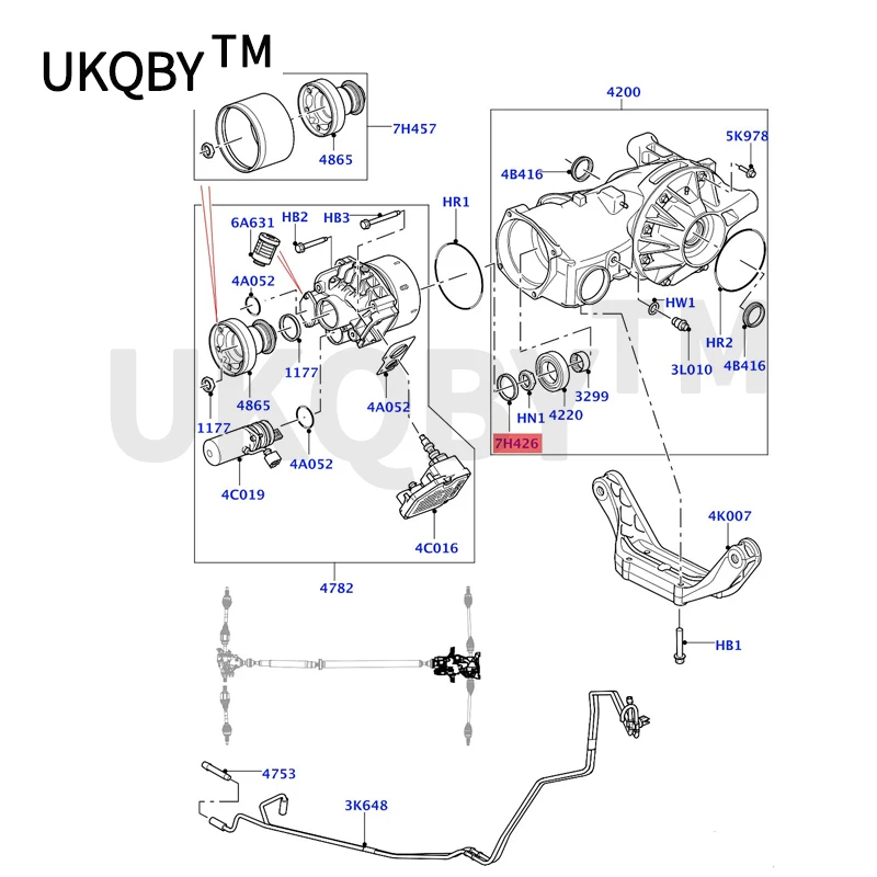 Car Oil seal 2006-lan dro ver dis cov ery ran ger ove rev oqu efr eel and er2 rear differential front oil seal gearbox oil seal