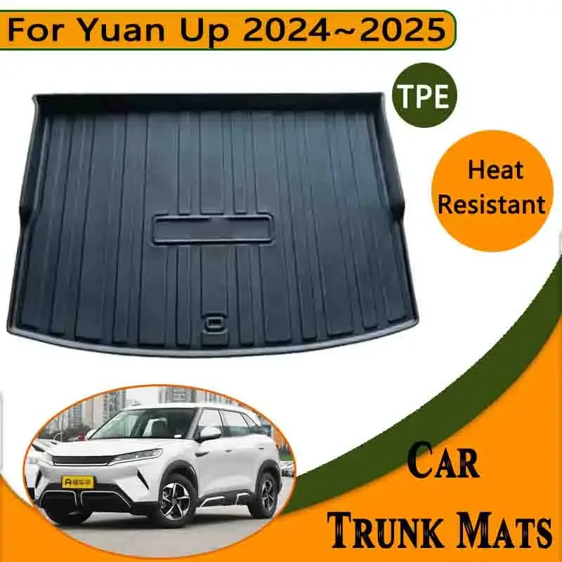 Car Trunk Cushion for BYD Yuan Up 2024 Accessories Pro 2025 Floor Mat Waterproof Carpet Anti-scratch Tray Liner TPE Storage Pad