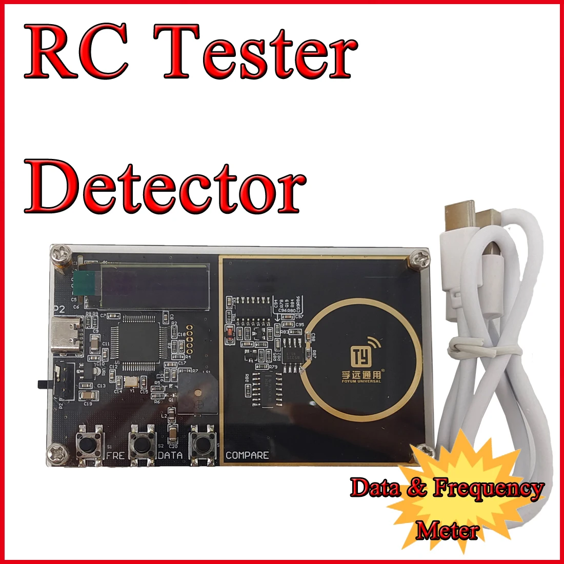 Universal Remote Control Frequency Tester Frequency Detector 200-900 MHz Driver Wireless Remote Control Detection Tool