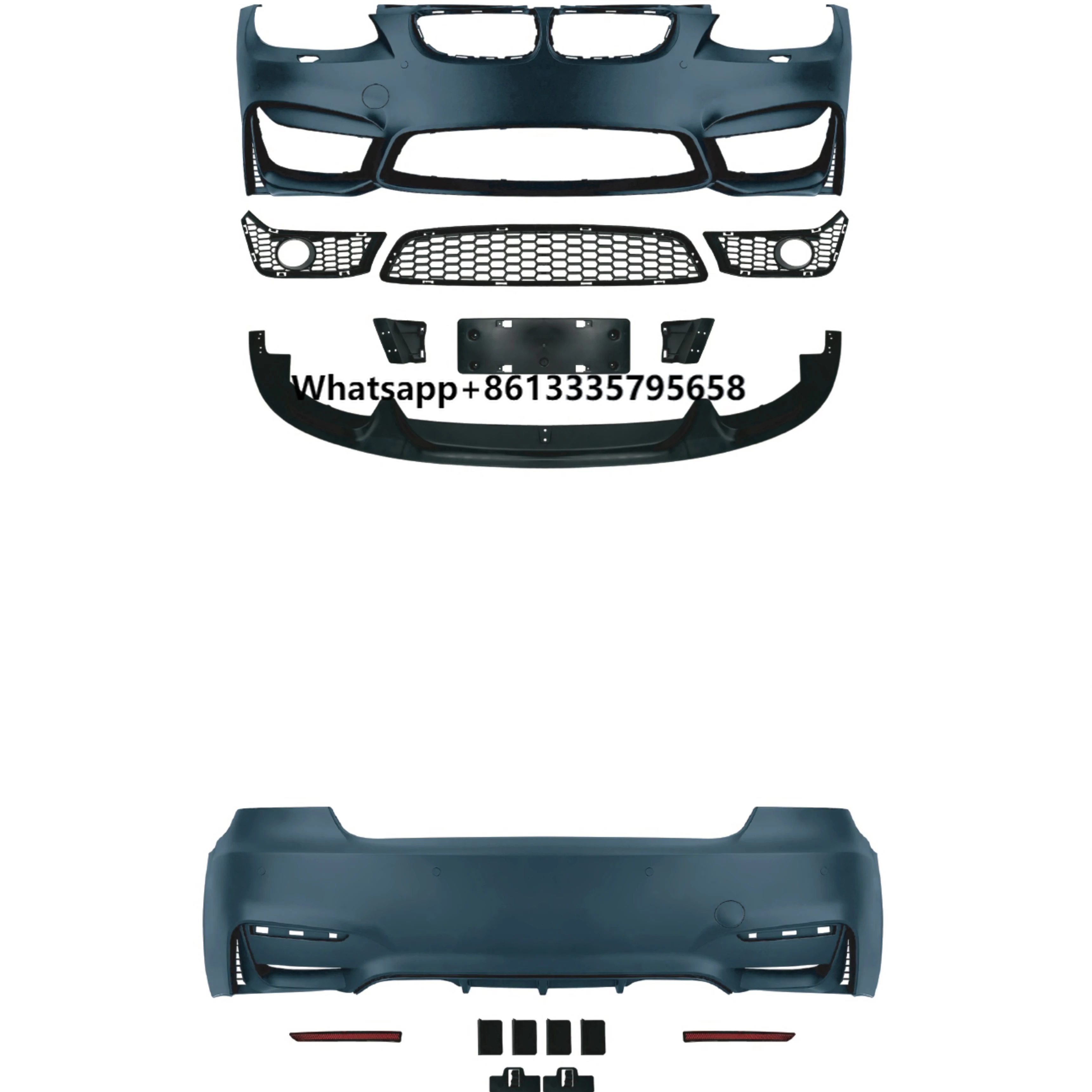 

Auto Parts Bodykit for 3 Series E90 2006-2013 Upgrade M4 Car Front Rear Bumpers Grill Side Skirt With Fog Lights Full Kits