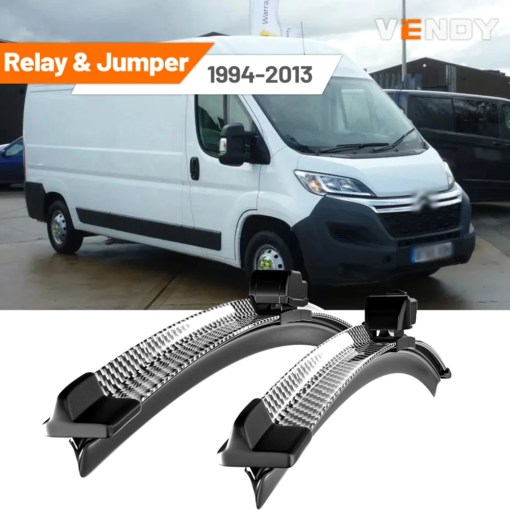 Für Citroen Relay & Jumper 1994-2013 2000 2006 2007 2008 2009 2010 2011 2012 2 Stück Frontscheibenwischerblätter Scheibenwischer