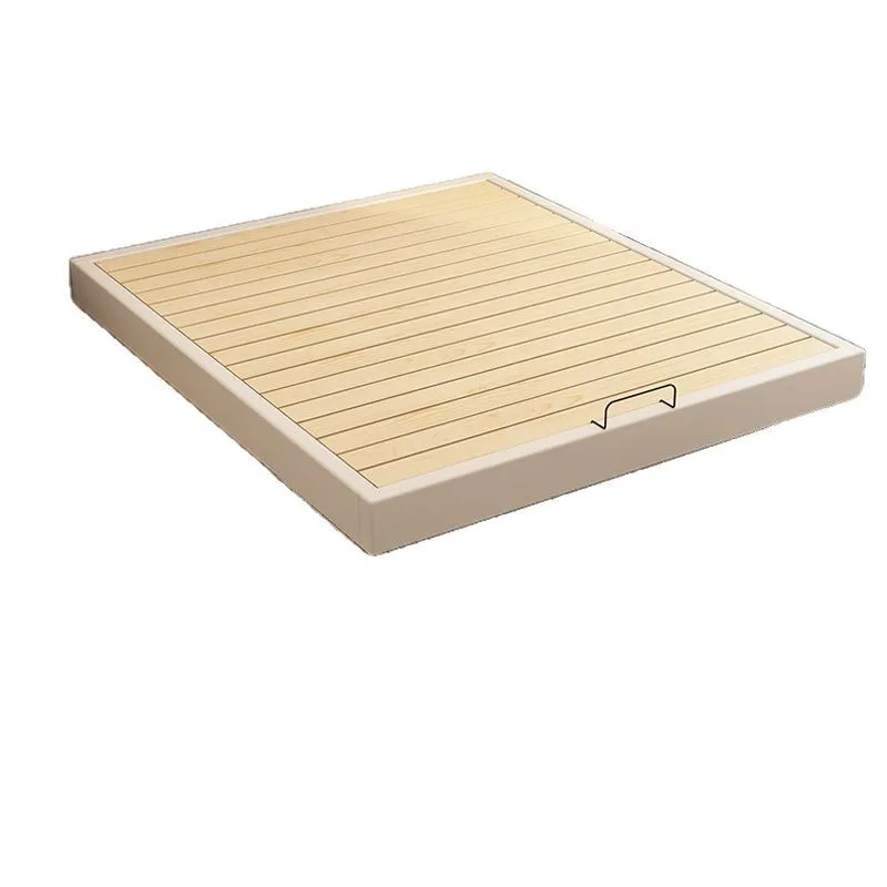 Suspended bed, all solid wood without bedside tatami row skeleton bed frame