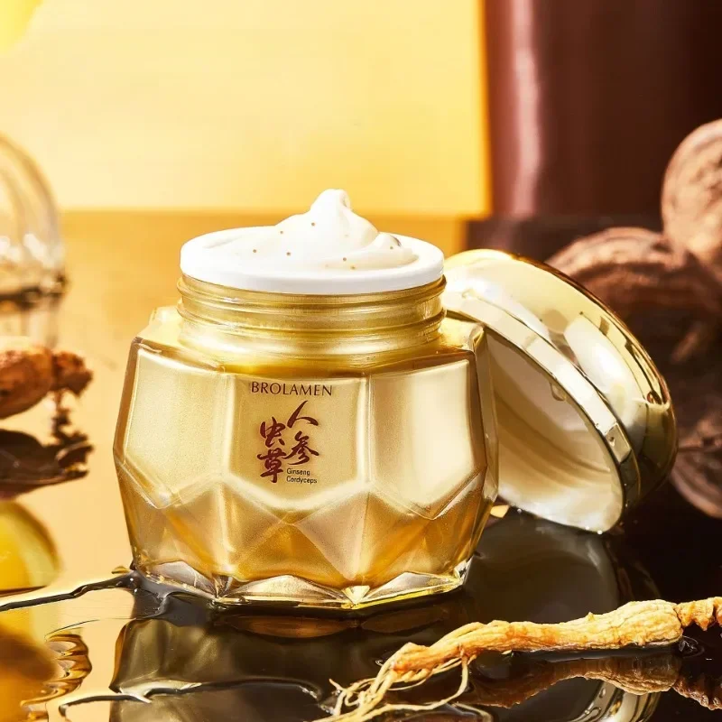 Ginseng Cordyceps Collagen Cream for Skin Resilience 1.7oz - Deep Nourishing Moisturizer with Firming & Fine Line Smoothing