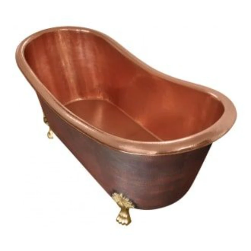 New Decorative Copper Bathtub Bathroom Accessories Home Hotels Usage Handmade Bathtub Luxurious Bathtubs & Whirlpools