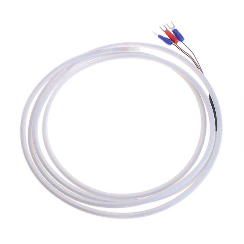 2M PTFE PT100 RTD Professional  3 Wire Temperature Sensor Oil Waterproof Anti-corrosion