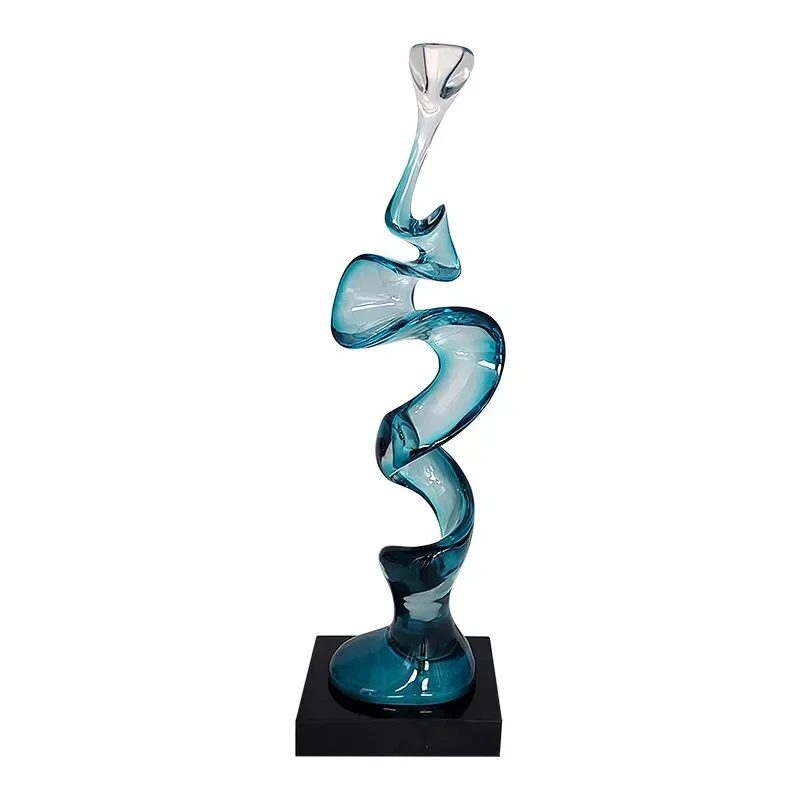 

Modern new Chinese style simple abstract ornament living room entrance office transparent resin handicraft