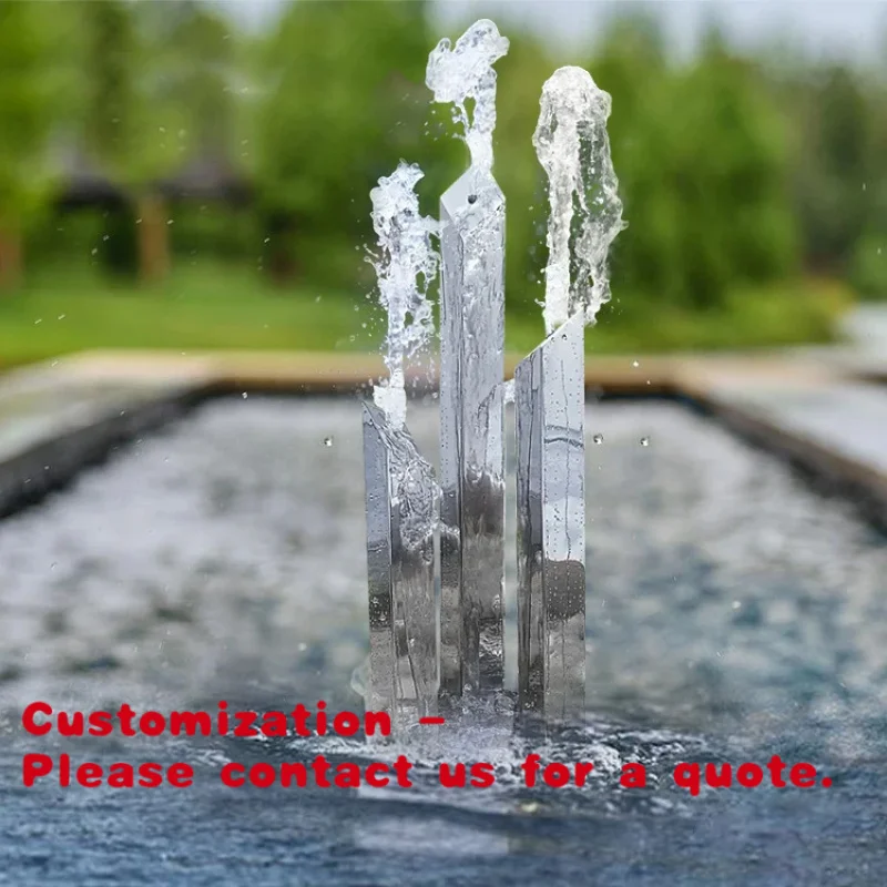 

Современный садовый фонтан из нержавеющей стали, водопад для пруда, фонтан для бассейна, уличный садовый фонтан