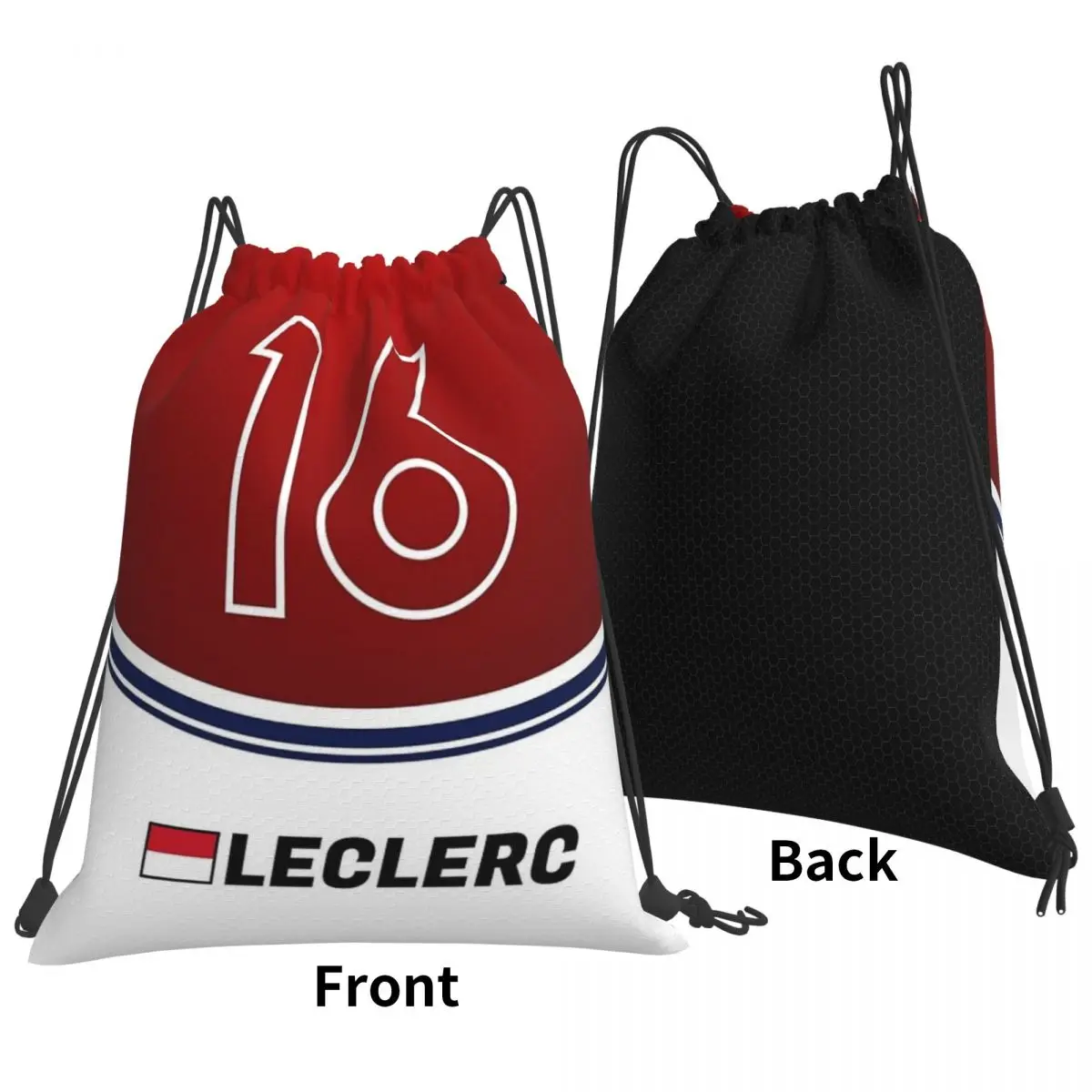 F1 2018 - # 16 حقيبة ظهر من Leclerc، حقائب ظهر عصرية محمولة برباط، حقيبة رياضية، حقائب كتب للطلاب والنساء