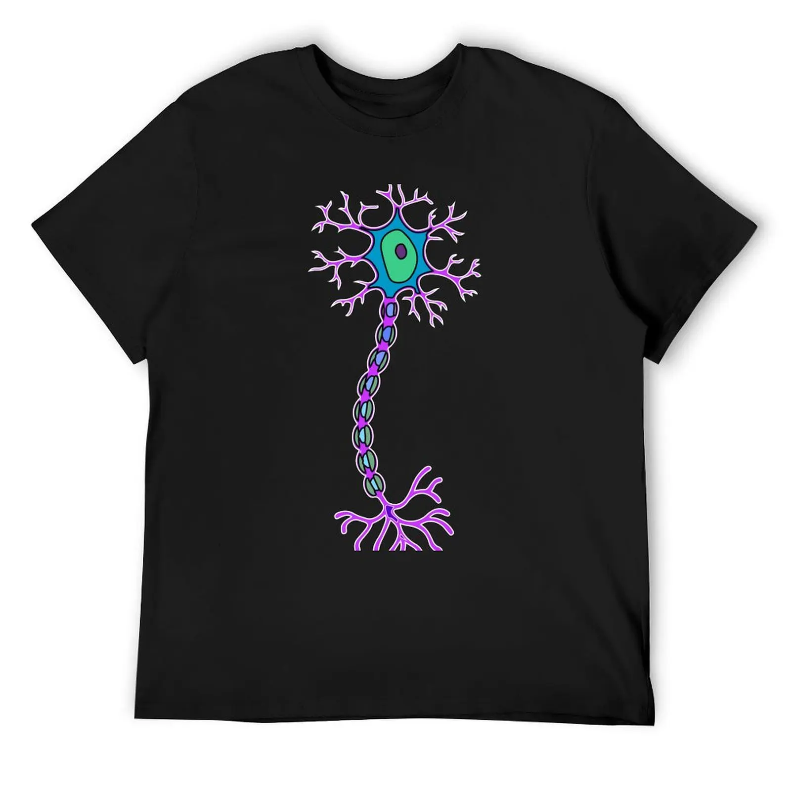 Brain Neuron Science Colorful Design T-Shirt vintage graphic tee graphics animal prinfor boys plain black t shirts men